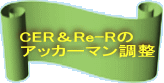 CER＆Re-Rの アッカーマン調整 